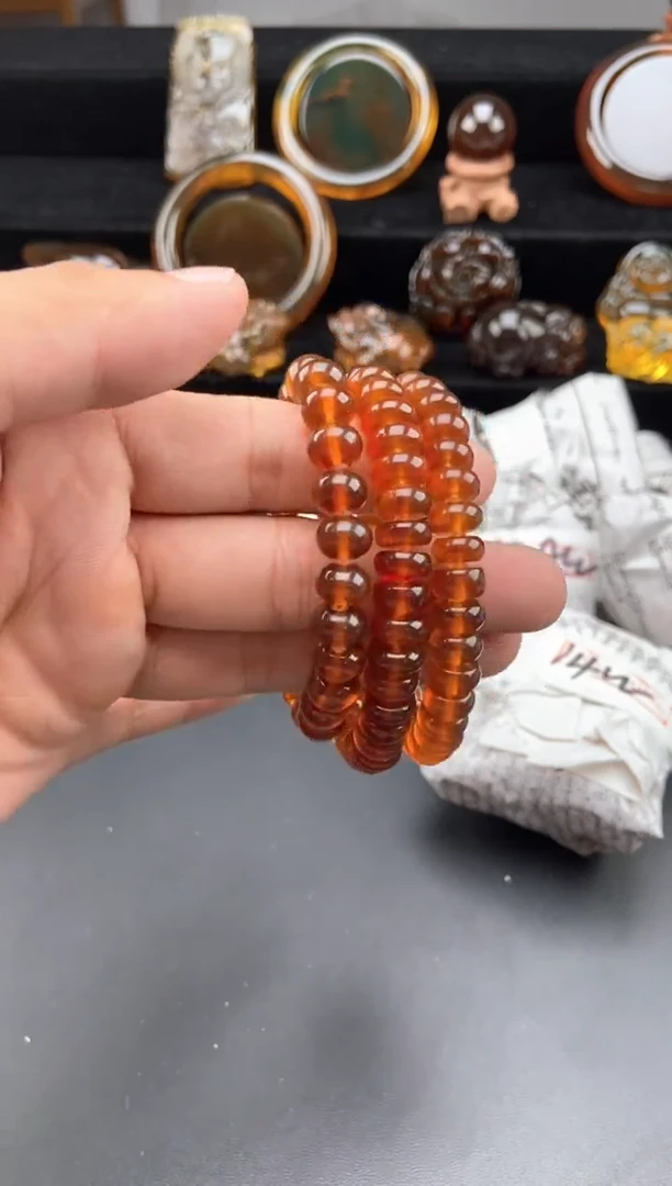 未镶嵌琥珀手链算盘珠手串【多样性发货其中一】