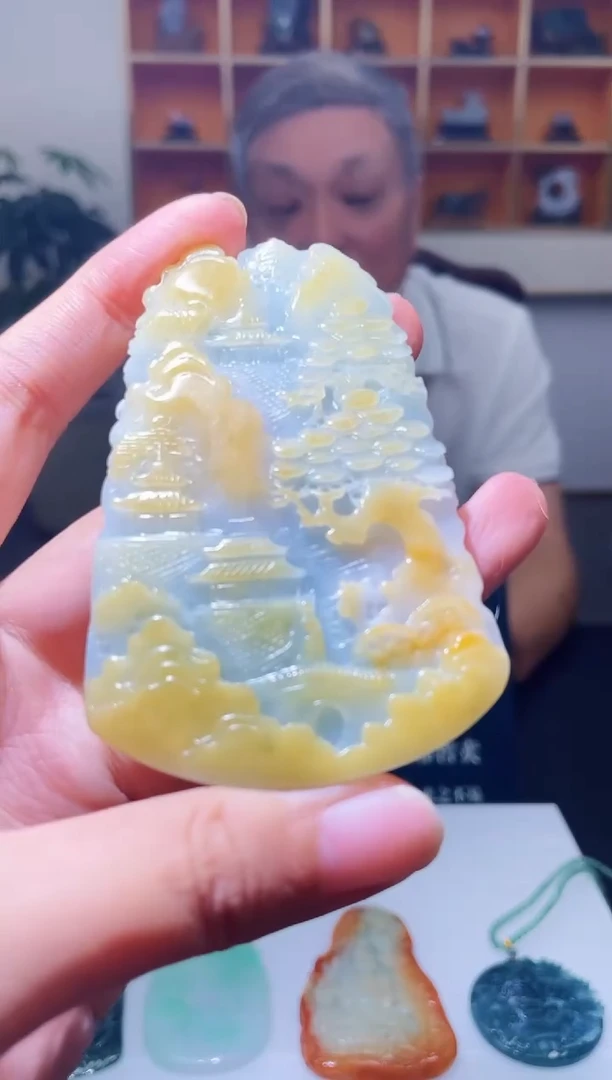 翡翠未镶嵌颈饰M-@@HJZC80571