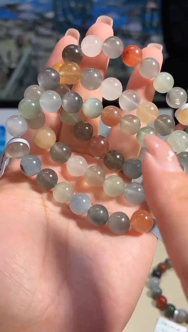 未镶嵌手链水晶9.8-10m天然篮彩兔毛手链多样性发一