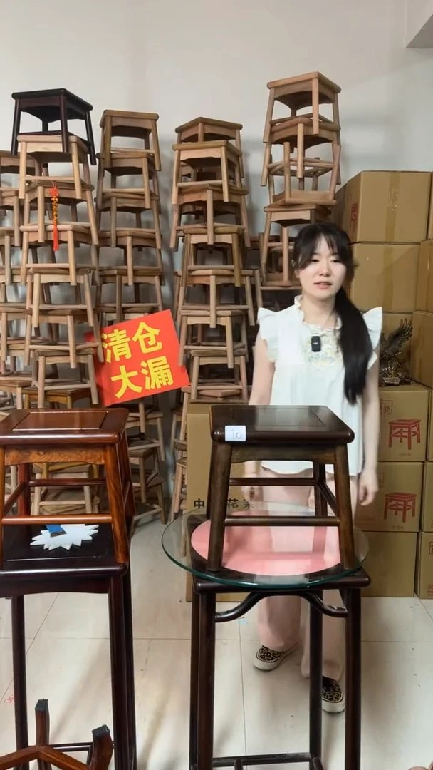 花梨木类70号黑酸枝小方凳