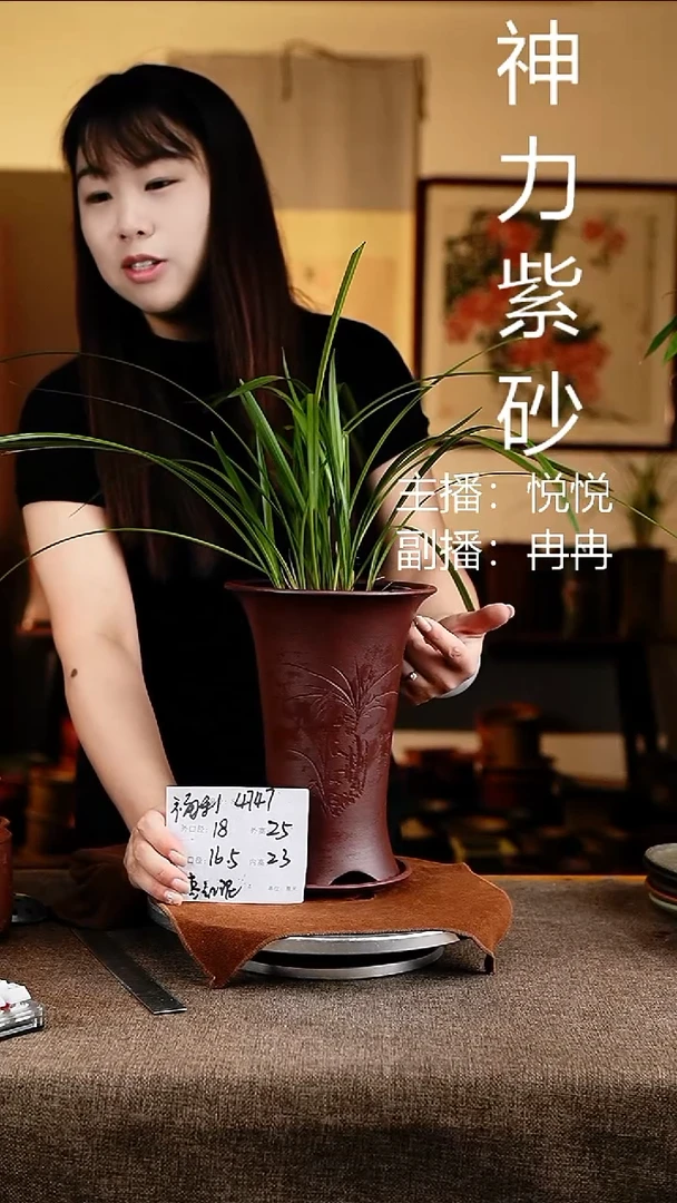 紫砂花盆花卉工艺4747+z