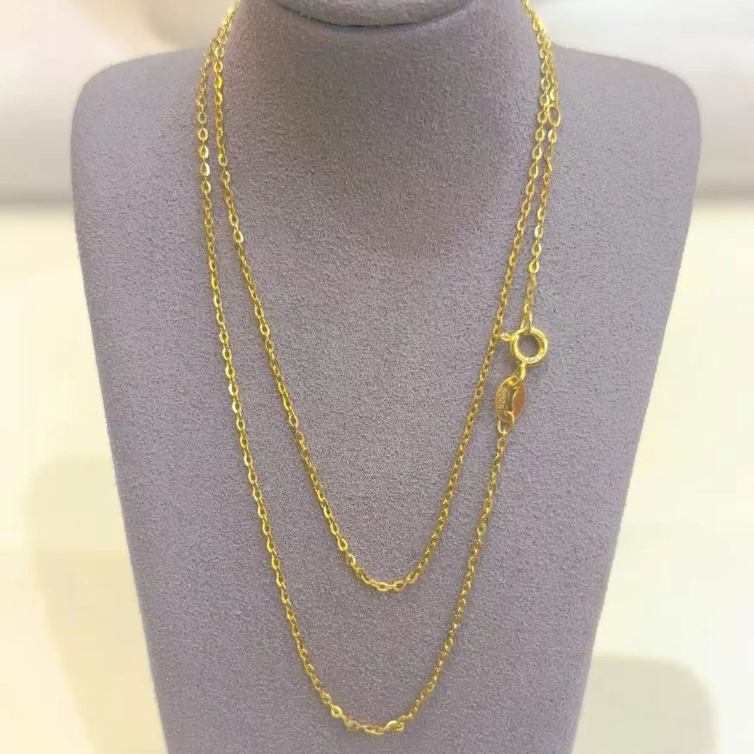 经典素链项链百搭可搭配时尚简约精致 J