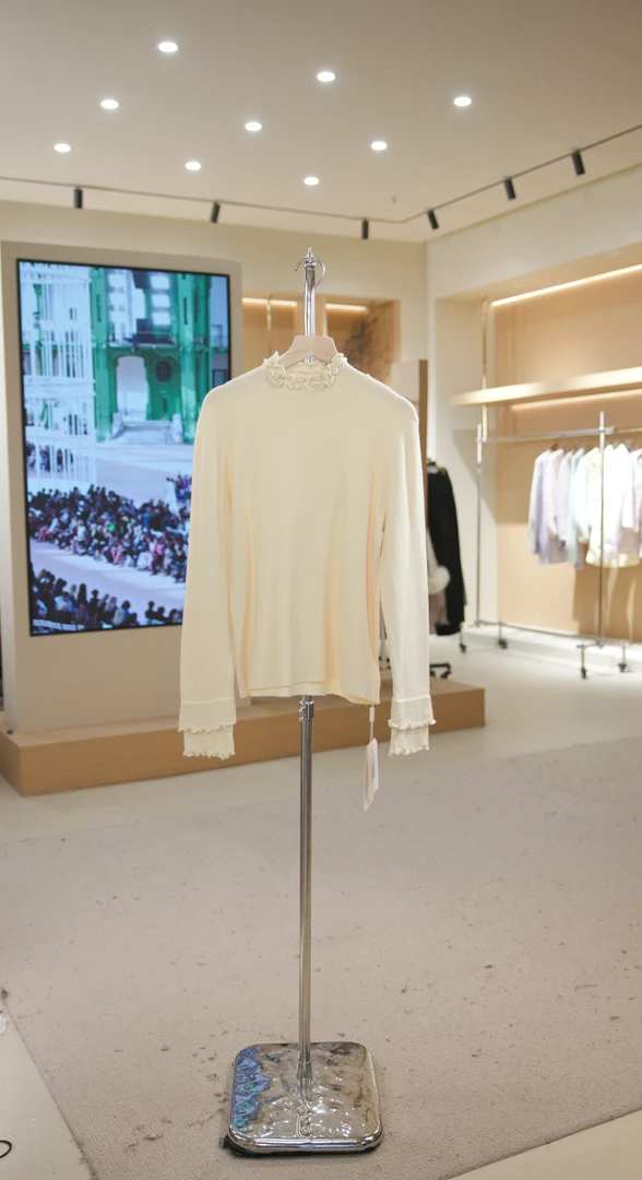 891-8309黄　秋冬常规款百搭气质毛针织女装