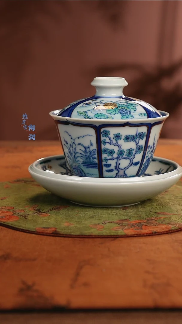 【闪购商品】柴窑斗彩玗琪轩十二花神