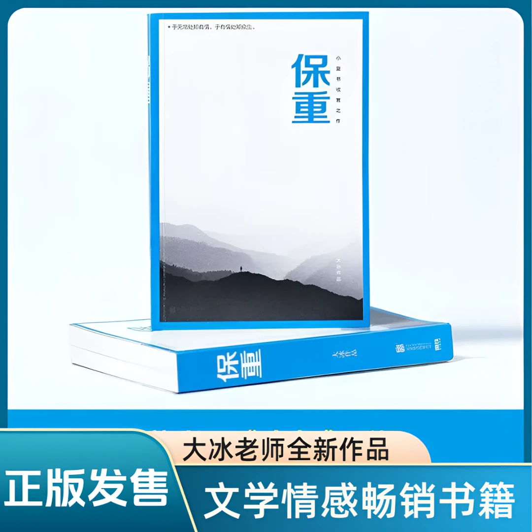 官方正版 保重 大冰老师全新作品 小蓝书收官作文学情感畅销