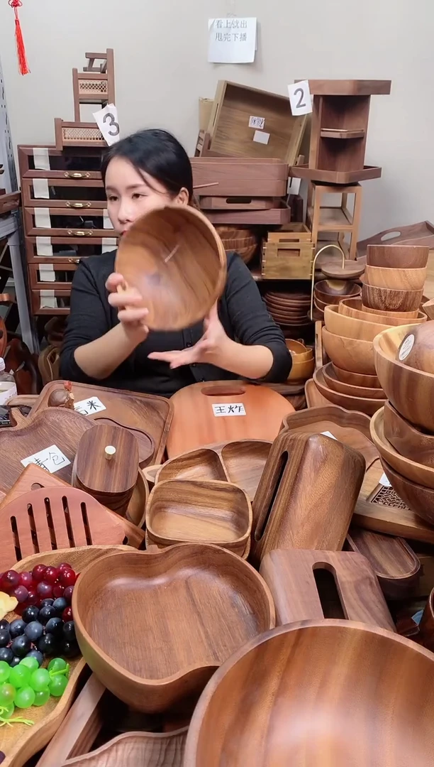 木 南美胡桃木碗20*8cm  A