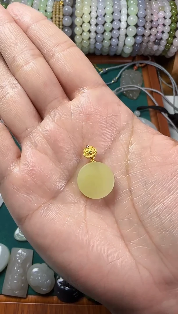 【闪购商品】和田玉无银S925镶嵌吊坠