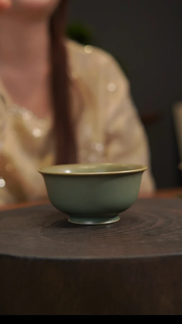 杯子压手杯 汝州原产地  原矿老釉