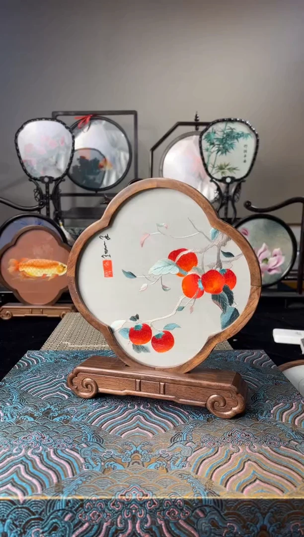 刺绣纯手工非遗苏绣双面绣摆件