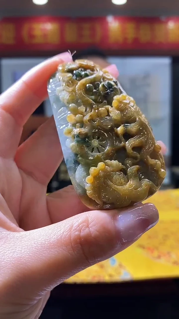 【闪购商品】定制翡翠未镶嵌29/0221/W/年年有余