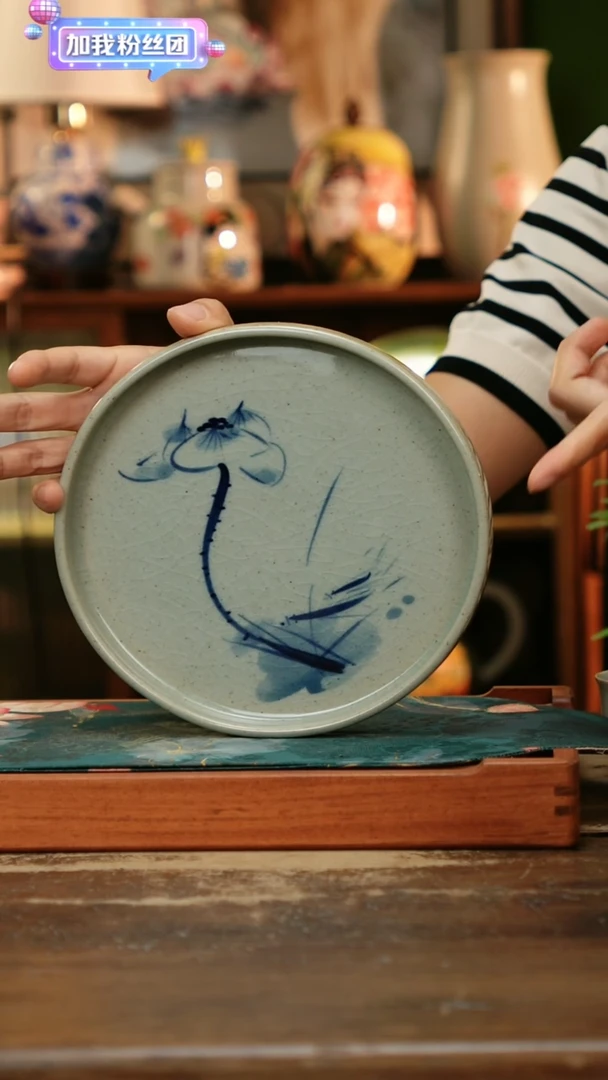 瓷片景德镇纯手工釉下彩精品茶具水杯