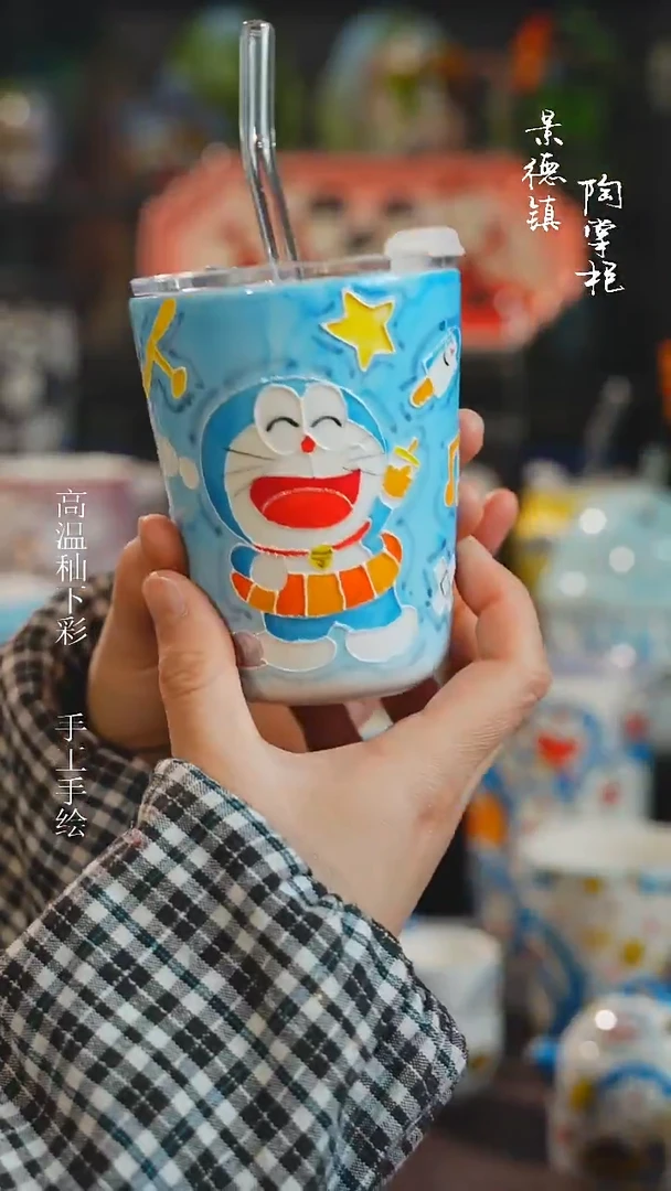 景德镇高温釉下彩纯手工手绘
