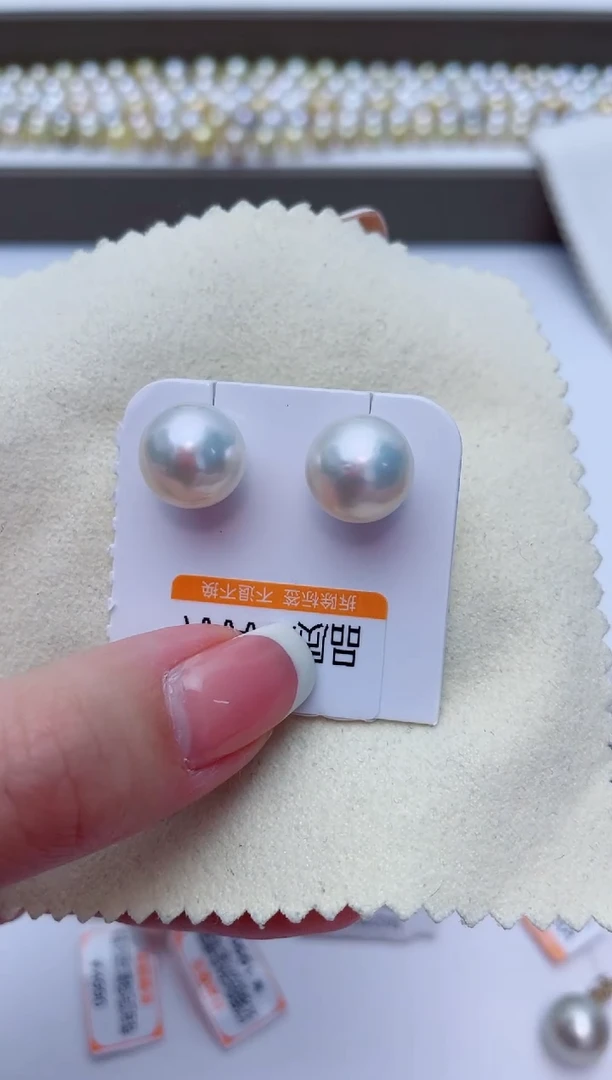 【闪购商品】淡水珍珠耳饰银S925镶嵌W2