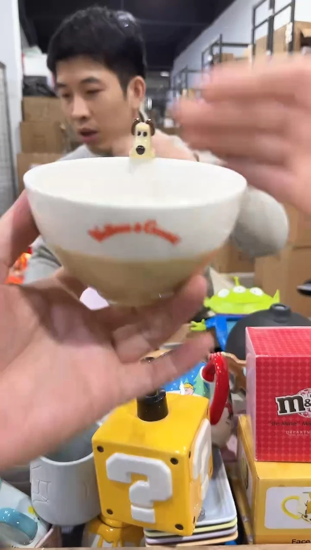 瓷片掌门狗公仔碗
