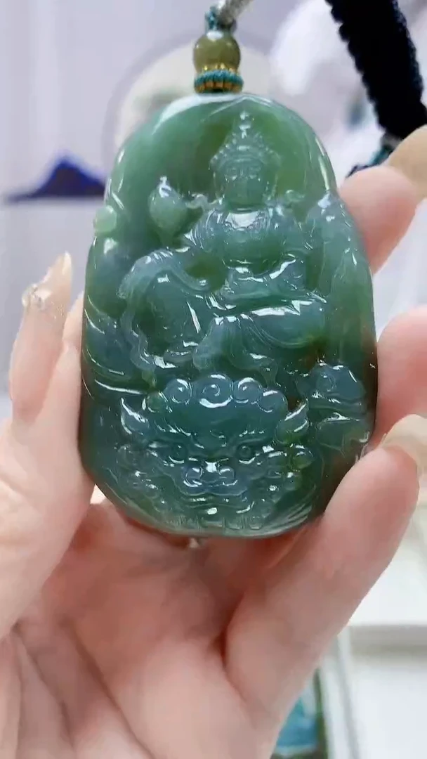 未镶嵌定制翡翠5028DD-毛货挂件111