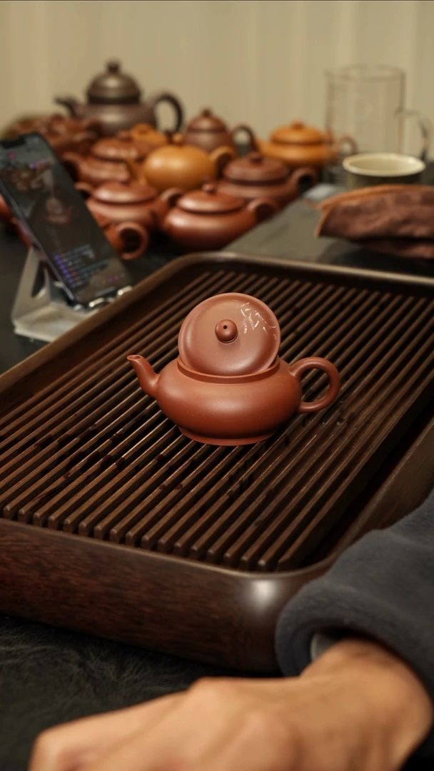 茶壶紫砂汤*学微瑕的红皮龙宫灯