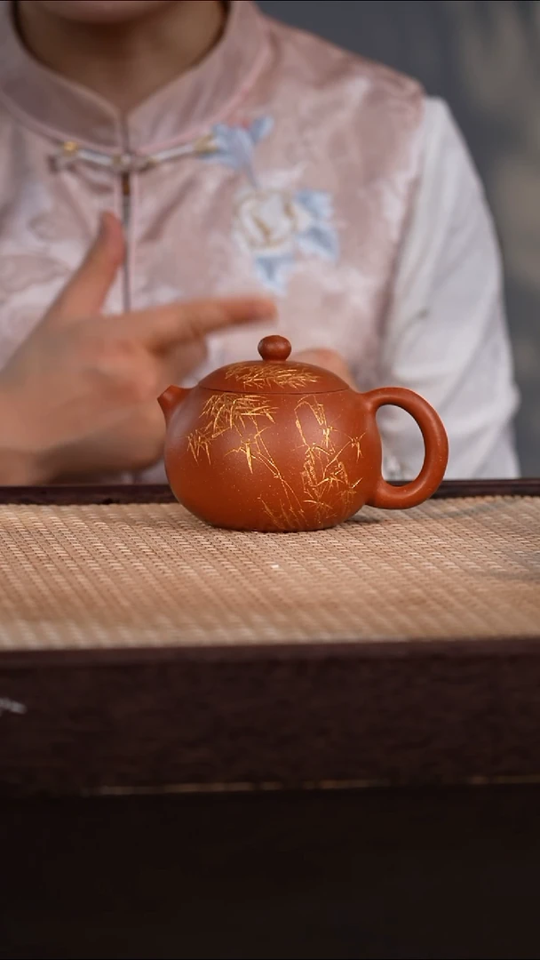 茶壶紫砂粗砂朱泥 250cc