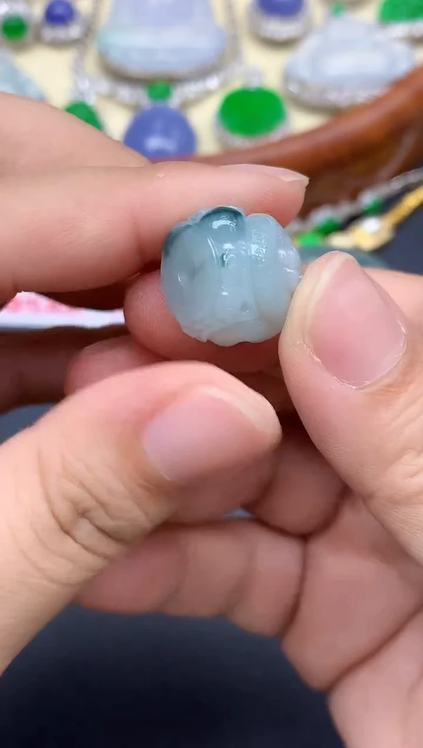 颈饰未镶嵌翡翠108-中国好珍宝