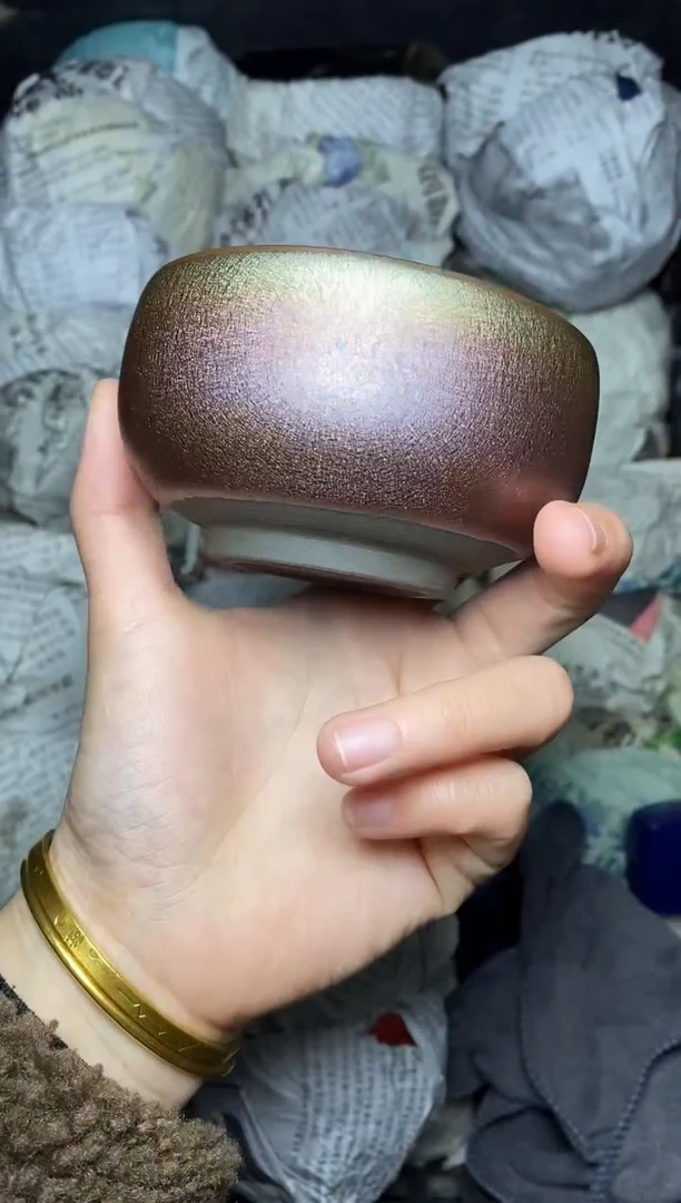 【闪购商品】茶盏糖果 禅定 粉紫 盏三疯建盏茶器