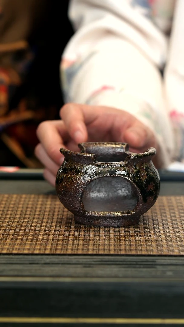 【闪购商品】紫砂茶壶GFY70松木柴烧 温茶器