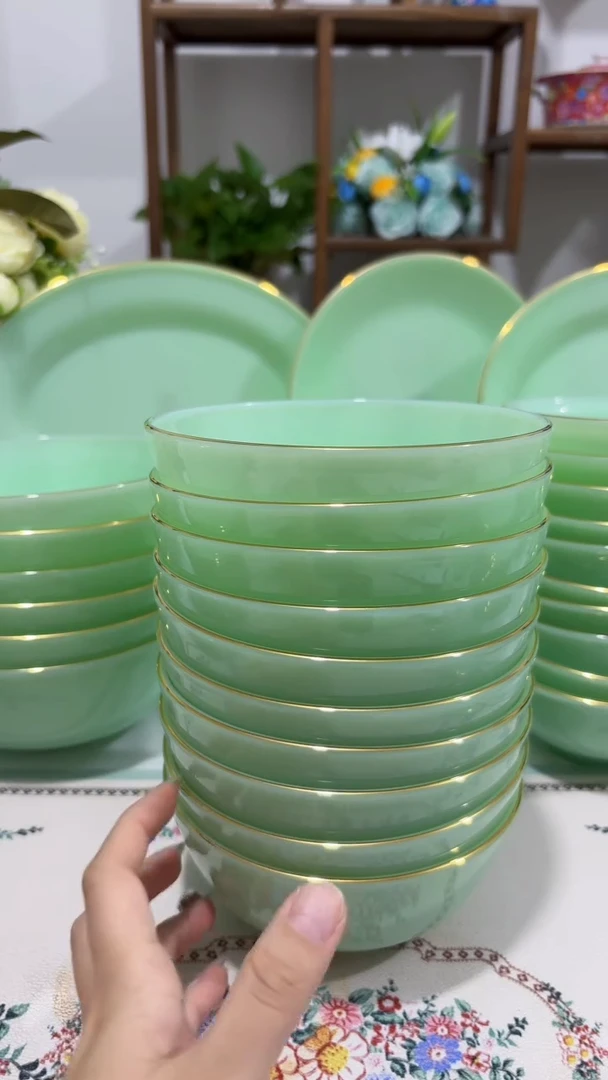 5.5英寸玉瓷碗10个口径13.8厘米