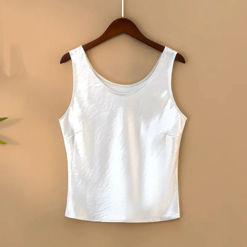 女内搭纯色吊带背心新款气质国风新中式美背上衣
