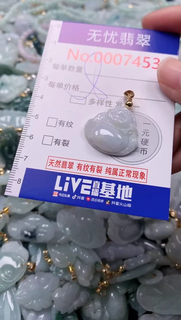 吊坠(不含链)未镶嵌翡翠7453