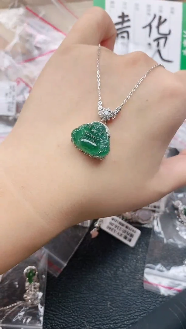 翡翠戒指银S925镶嵌111111