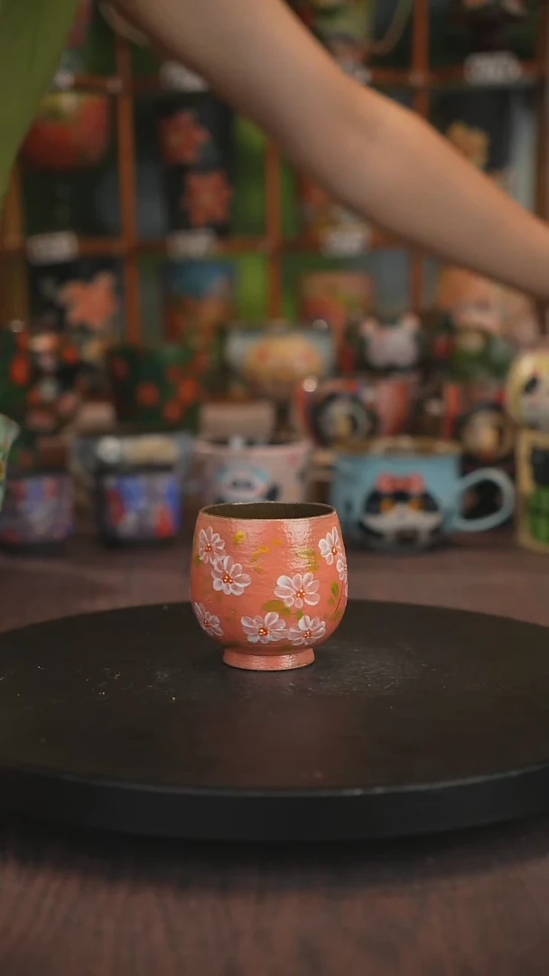 紫砂油画手绘釉下彩
