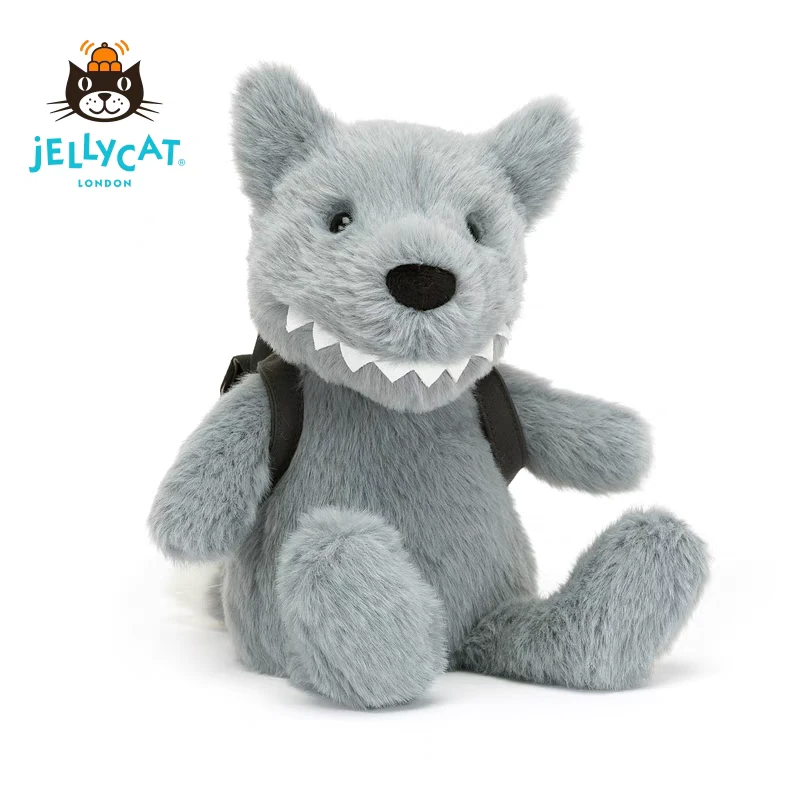英国Jellycat背包狼毛绒玩具娃娃安抚玩偶公仔礼物可爱