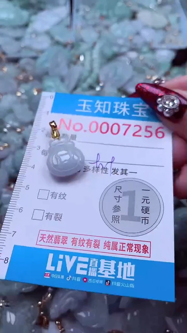 吊坠(不含链)未镶嵌翡翠7256