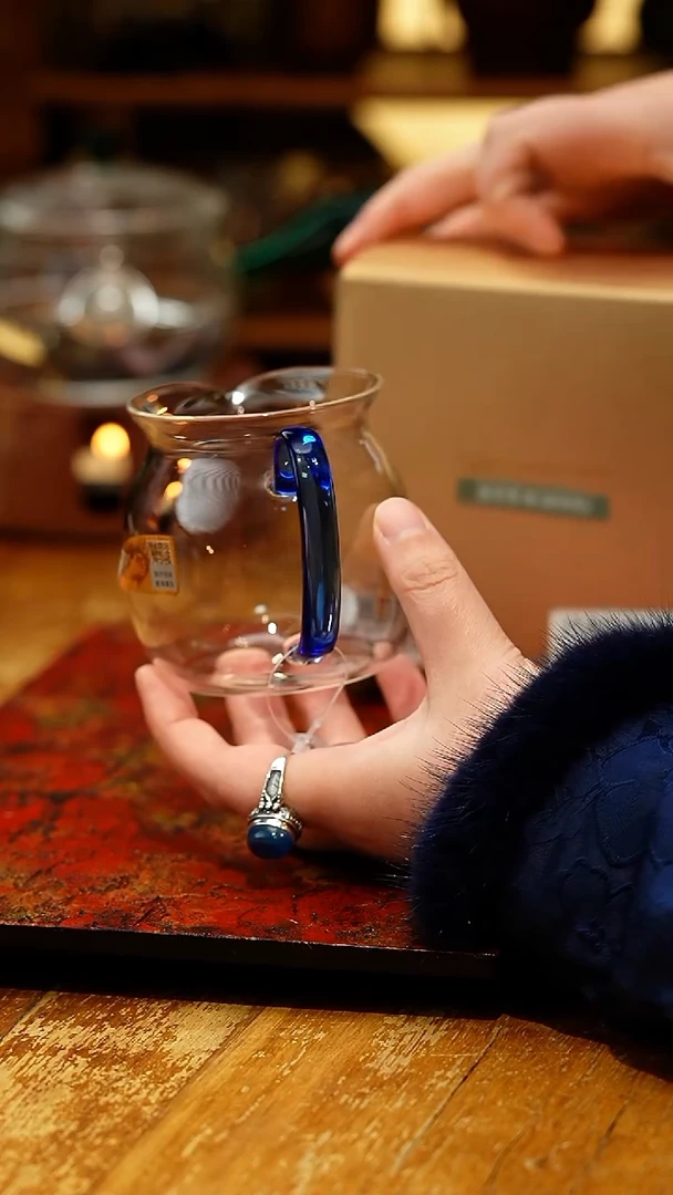 【闪购商品】禾器/晶彩美满茶海/浅蓝色/定制款