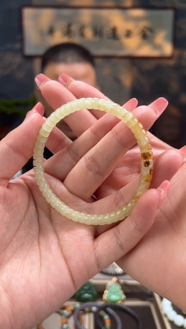 【闪购商品】和田玉手串未镶嵌卡6mm
