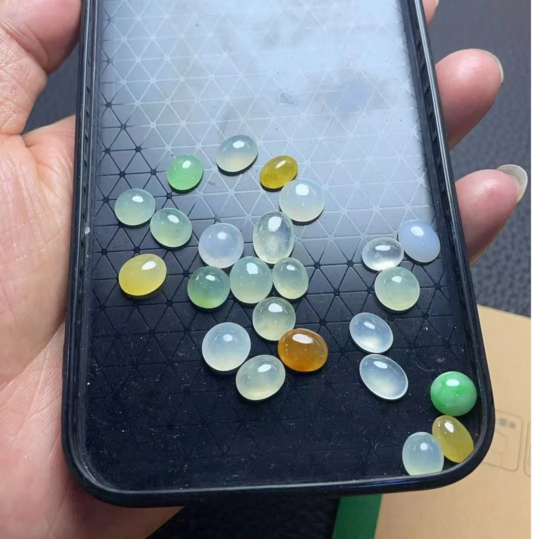 天然缅甸翡翠A货蛋面