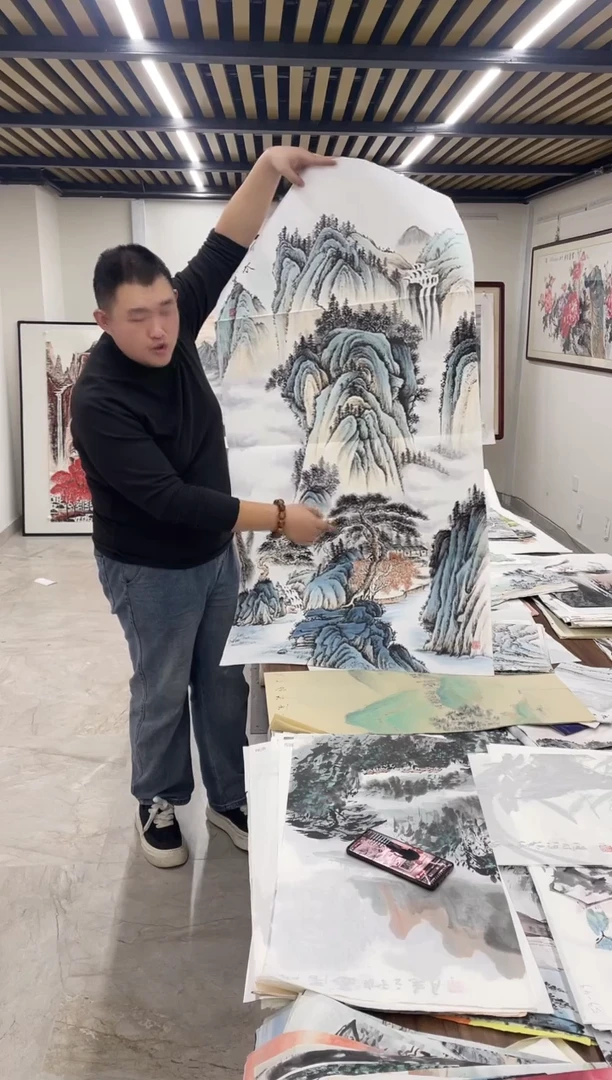 国画融易专属链接-高山流水中堂带证书