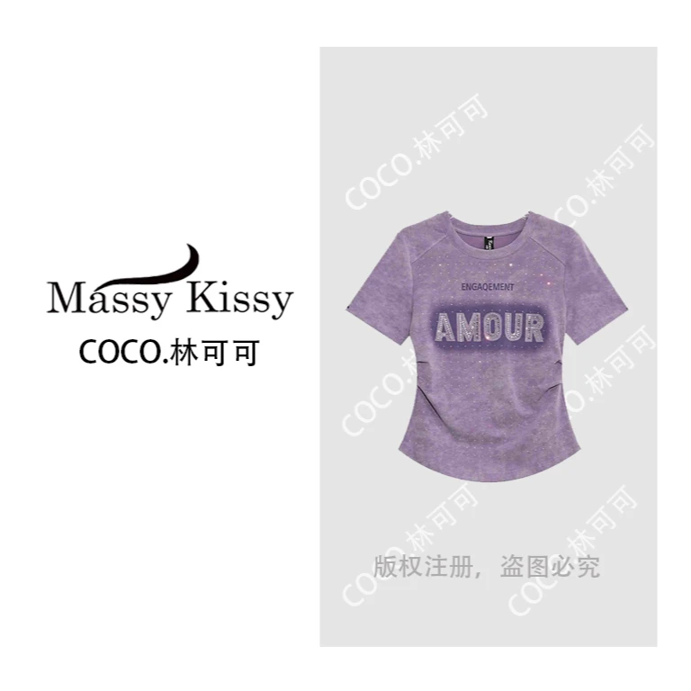 【COCO林可可】A71688新款洋气百搭休闲短袖