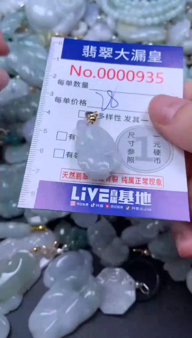 吊坠(不含链)未镶嵌翡翠935
