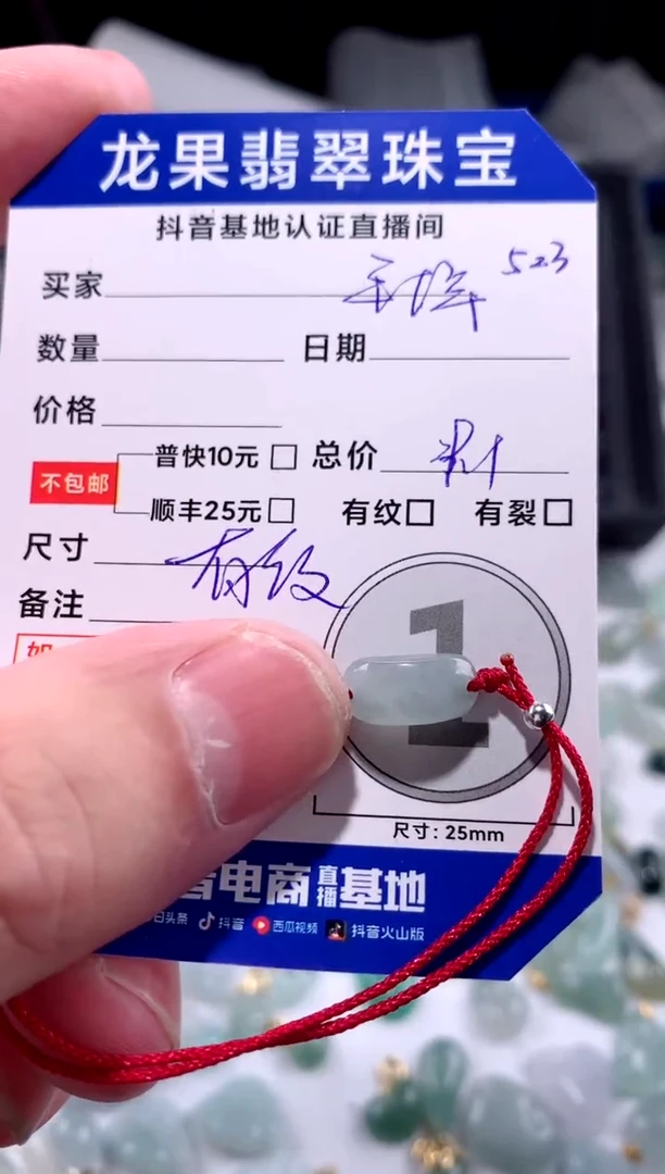 【闪购商品】翡翠颈饰未镶嵌手牌523