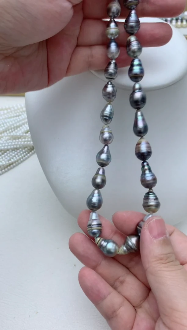 海水珍珠未镶嵌项链e57