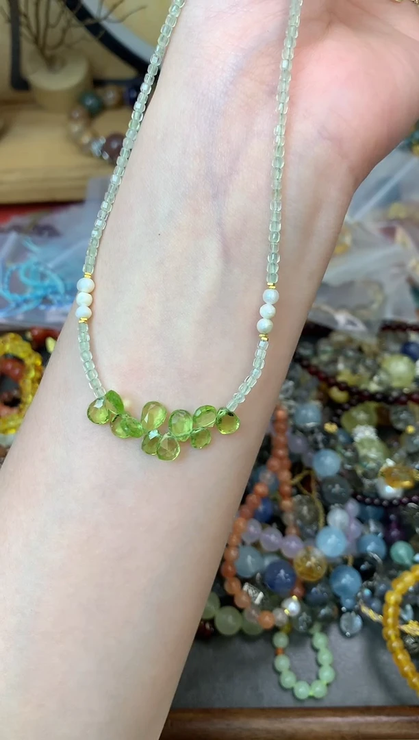 【闪购商品】橄榄石颈饰未镶嵌161