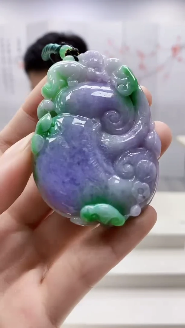 未镶嵌定制翡翠4917ry-毛货挂件74