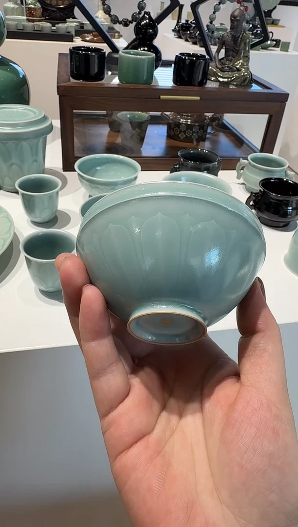 青瓷手工茶器包邮