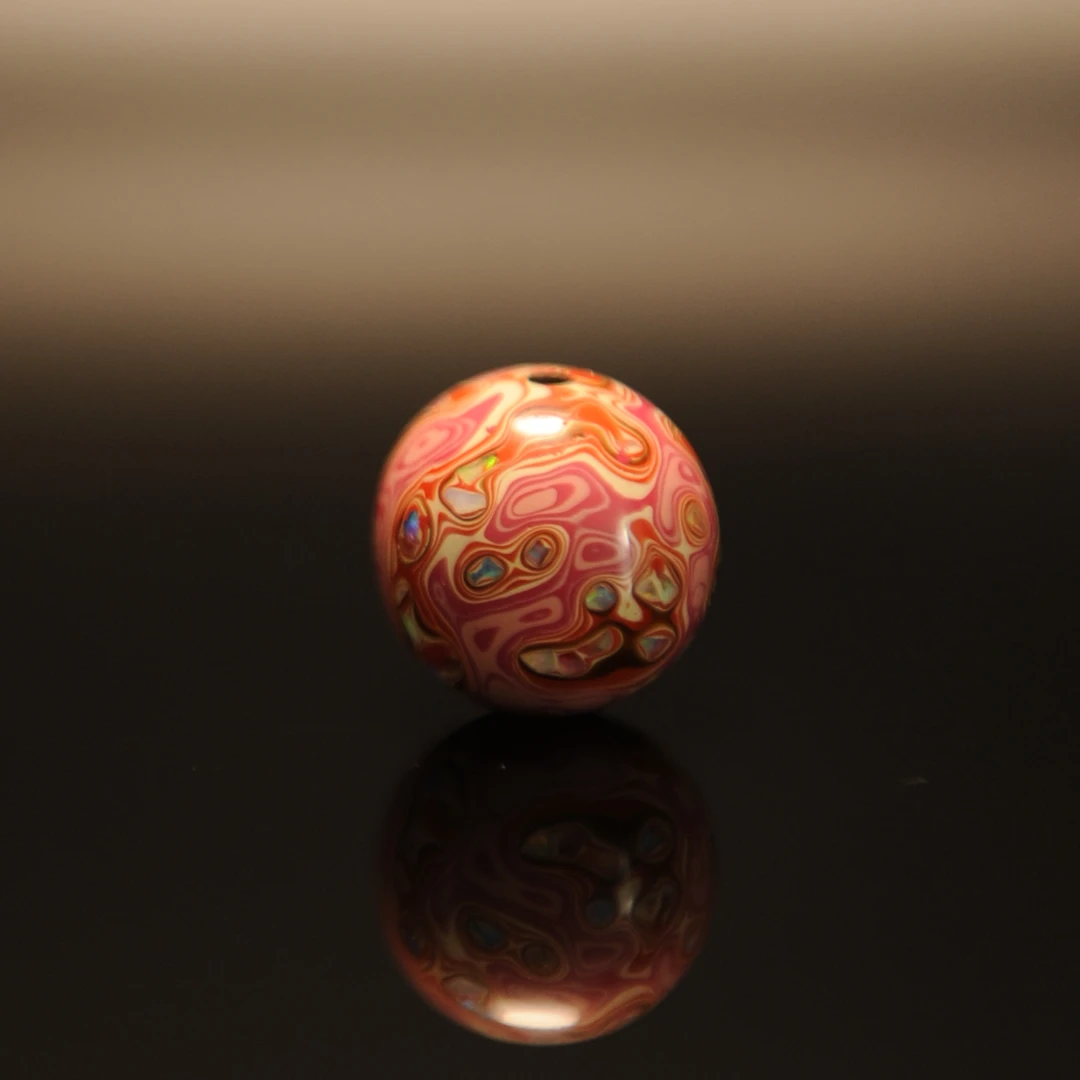 “天然大漆”1.5彩欧大漆珠非遗