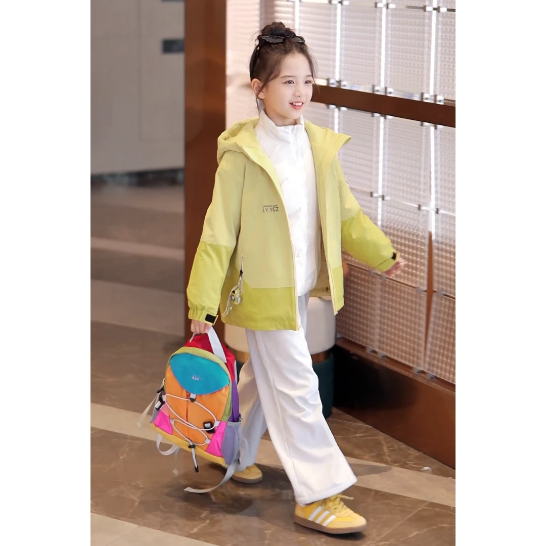 媛媛公主2025冬季女童时尚新品洋气休闲棉服棉衣外套15416B024