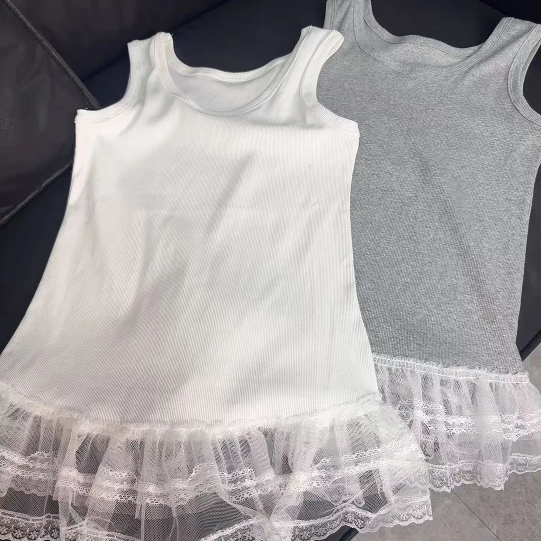 《赵小姐推荐》蕾丝飞边背心