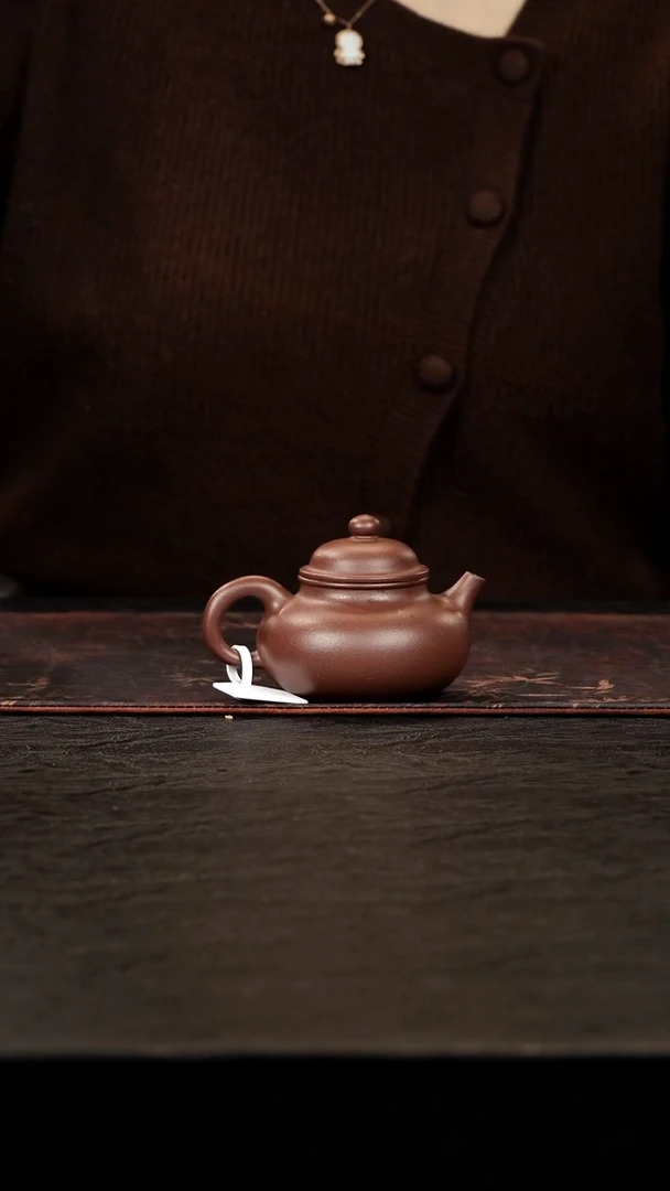 茶壶紫砂老紫泥容天壶110cc