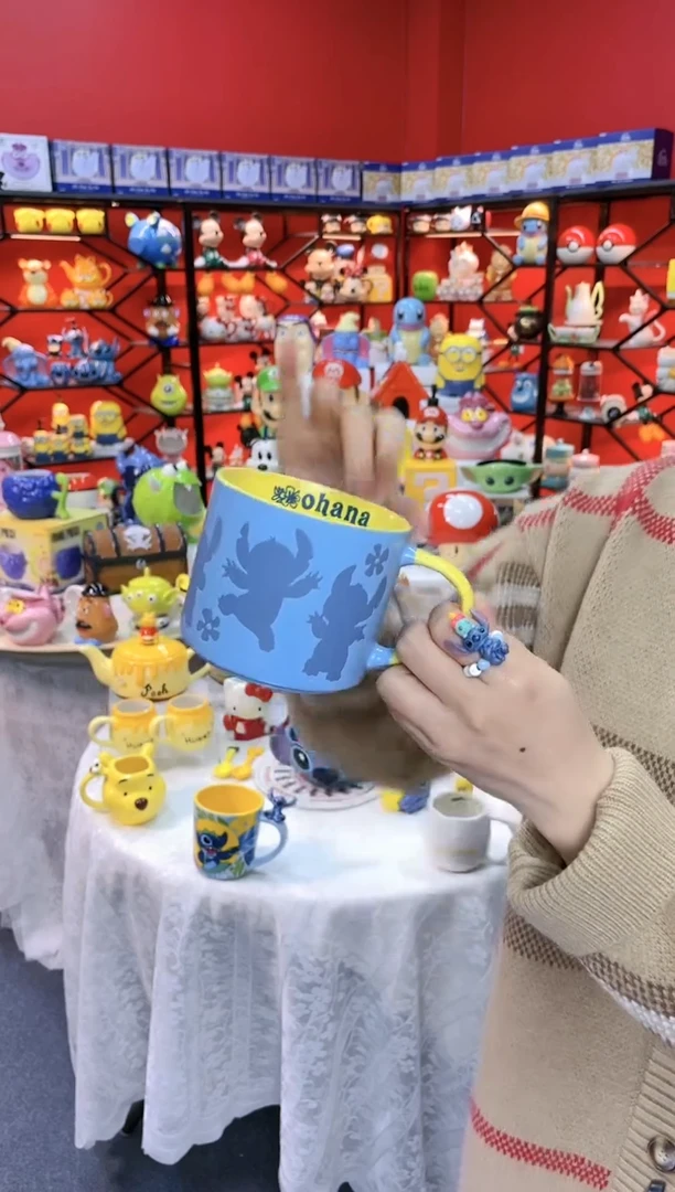 【闪购商品】1@@陶瓷杯史迪仔杯子