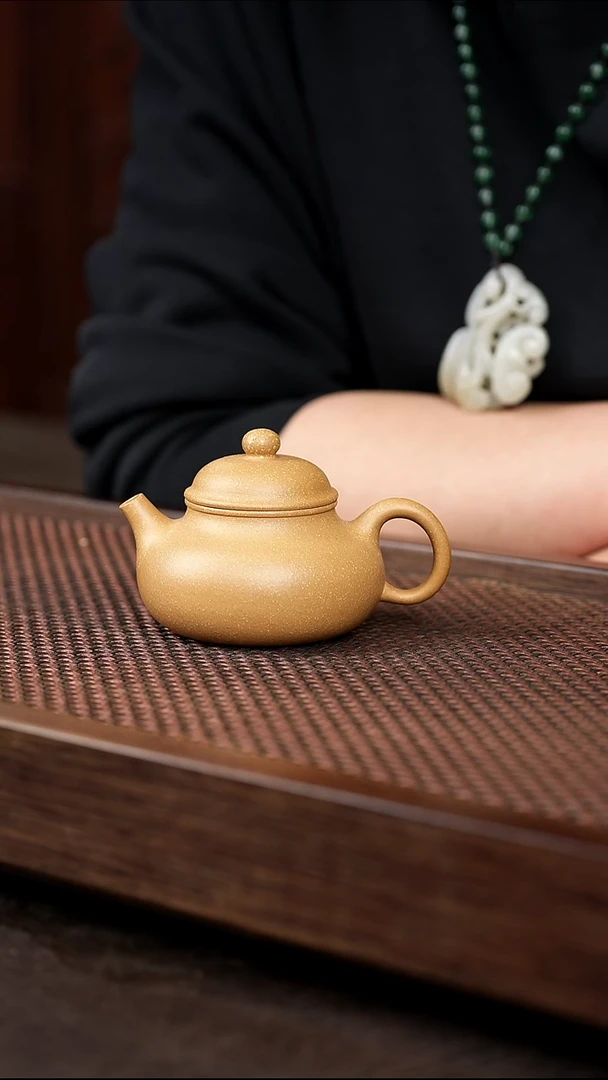 茶壶紫砂水沟绿容天