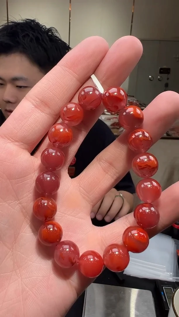 【闪购商品】南红玛瑙手链未镶嵌12mm/yz01549