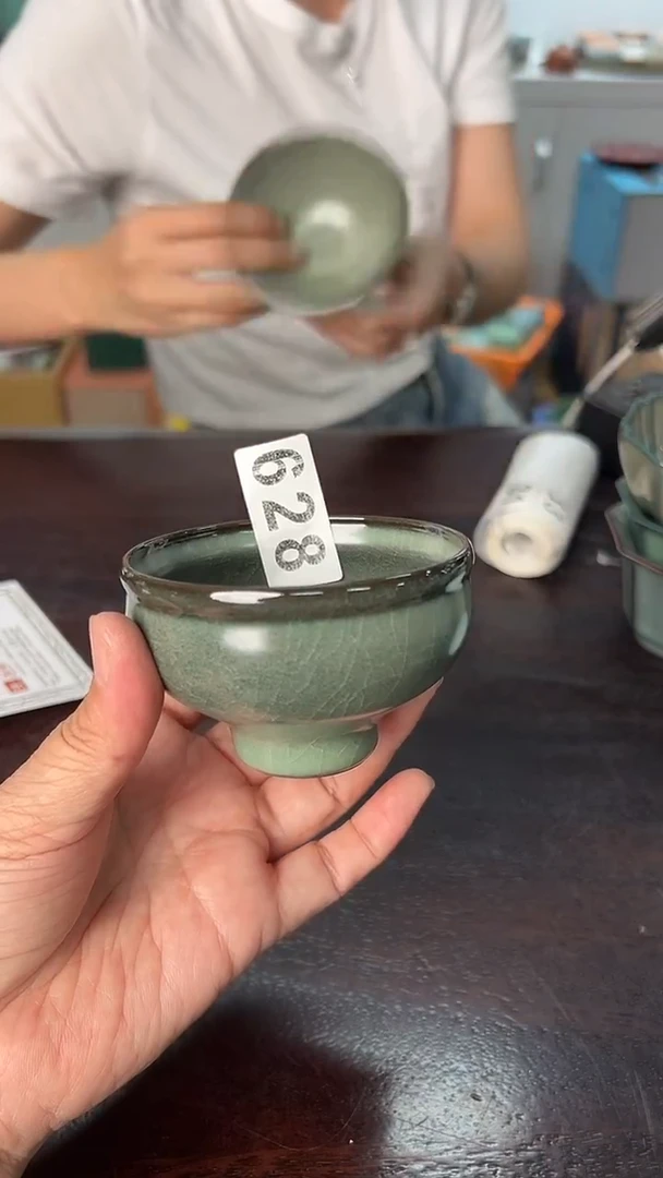 龙泉云间青瓷小米茶器